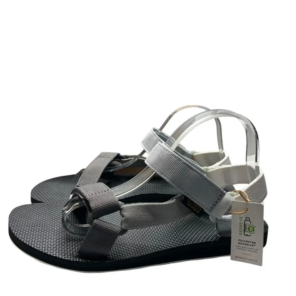 Teva Gray and White Sandals men’s 9 original universal ankle strap athletic